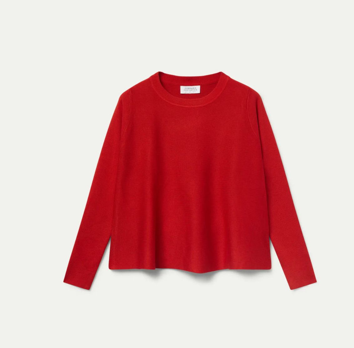 Maglione rosso svasato