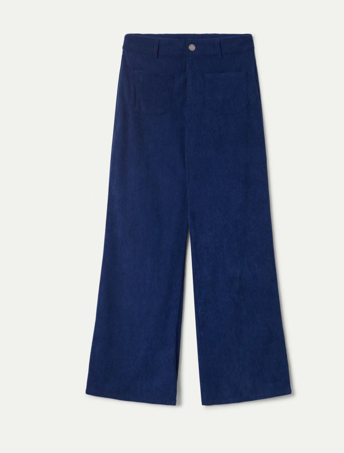 Pantaloni di velluto a coste blu navy